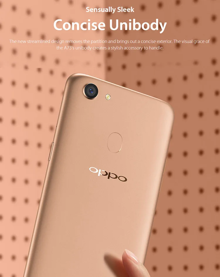 OPPO A73 4GB RAM 32GB ROM Helio P23 MTK6763T 2.5GHz Octa Core 6.0 Inch FHD+ Full Screen Android 7.1 4G LTE Smartphone