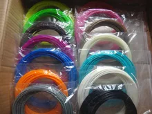 22 color o 20 color o 10 color/set 3D pen filamento ABS/Pla 1.75mm caucho plástico impresión de material para 3D pluma de la impresora