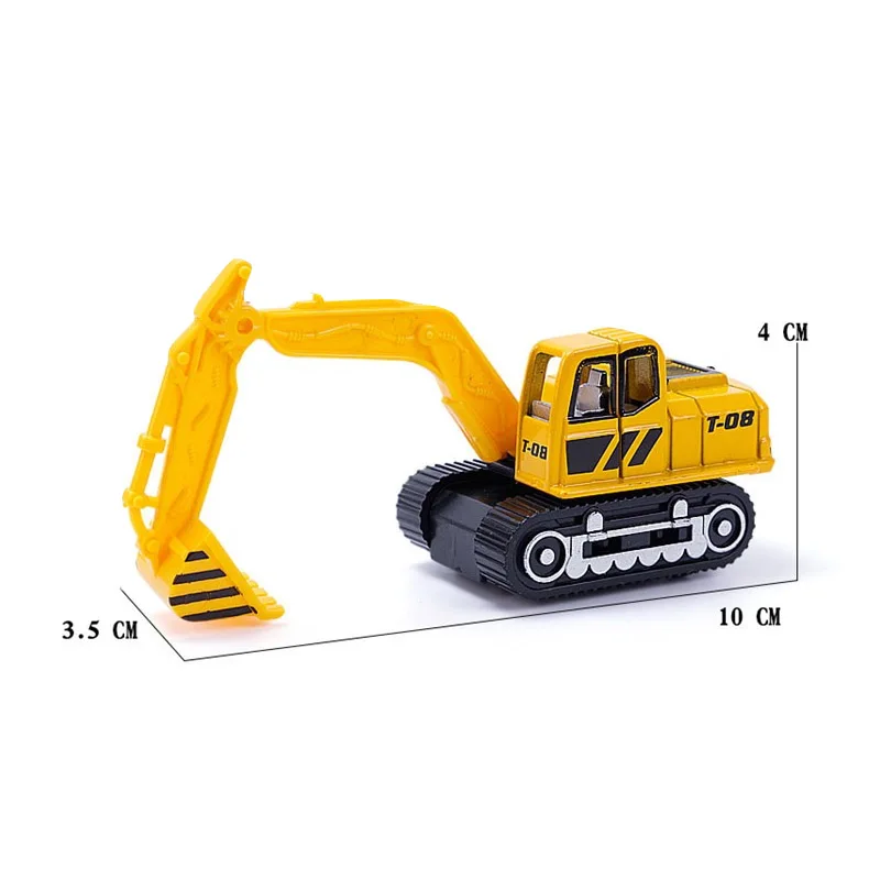 

5 Types Mini Simulation Alloy Sliding Engineering Vehicle Series Model Toy Car Children Excavator Sliding Alloy Car Classic Toy