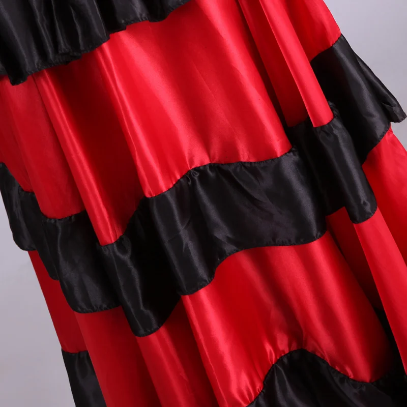 Женская дешевая модная юбка в стиле фламенко Цыганская фламенко Испания танец живота rs полиэстер юбки для танца живота