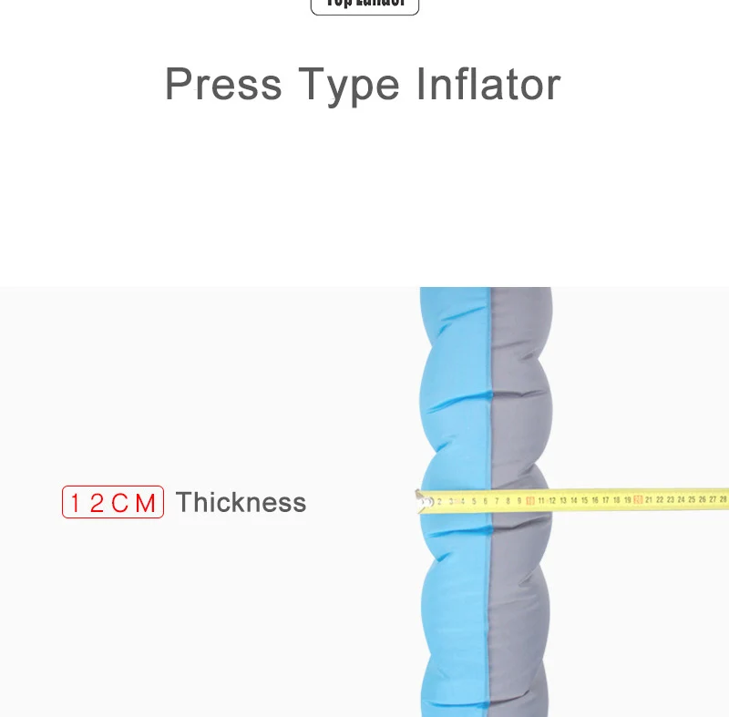 12 см надувной матрас Палатка Кемпинг Надувной Матрас надувная кровать Водонепроницаемый Открытый походный коврик Сверхлегкий портативный спальный коврик