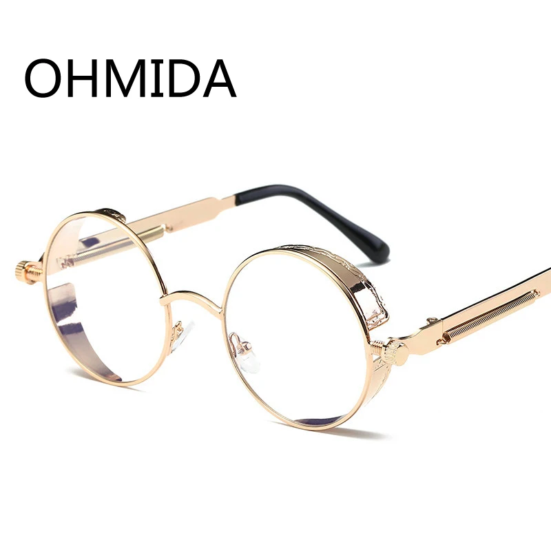 Винтаж OHMIDA готические солнцезащитные очки в стиле стимпанк для мужчин и женщин с