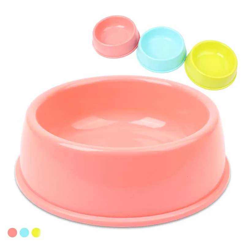 Cute Protable Plastic dog pet feeding bowl Pet food and water bowls for