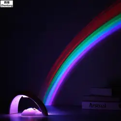 Lucky Rainbow свет Удивительный Радуга проектор 3D светодиодный лампы детская комната Ночник проектор украшения дома детей подарок на день