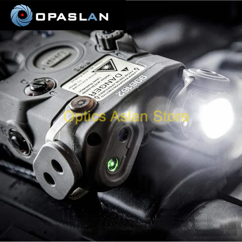 

FMA Full-featured Tactical Military Airsoft AN/PEQ-15 Battery Box Laser Red Dot Laser With White LED Flashlight and IR Lens T