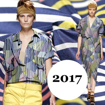 

Fashion strike color, bright color sense, printed silk fabric, light and thin, power permeable silk fabric
