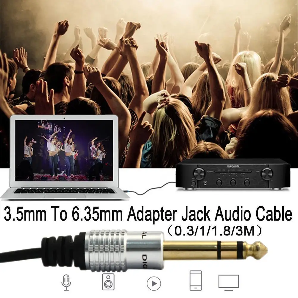 3 5 мм до 6 адаптер Jack аудио AUX кабель для миксера усилитель гитары Male 0 м|Кабели HDMI| |