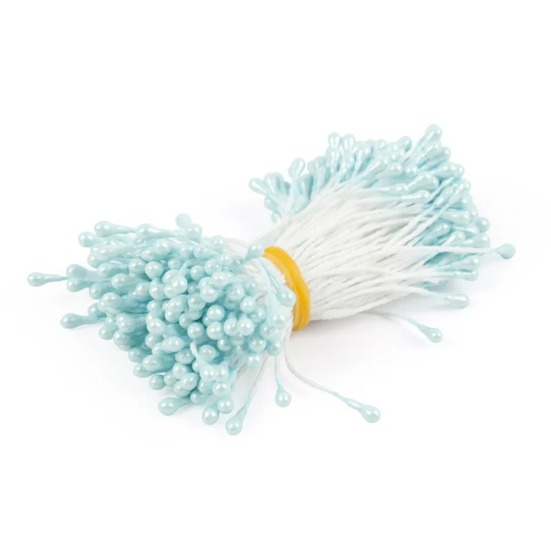 Cevent 300 шт 55 мм разноцветный искусственный цветок Pistil DIY аксессуары Stamen для Создание цветов вечерние украшения дома - Цвет: sky blue