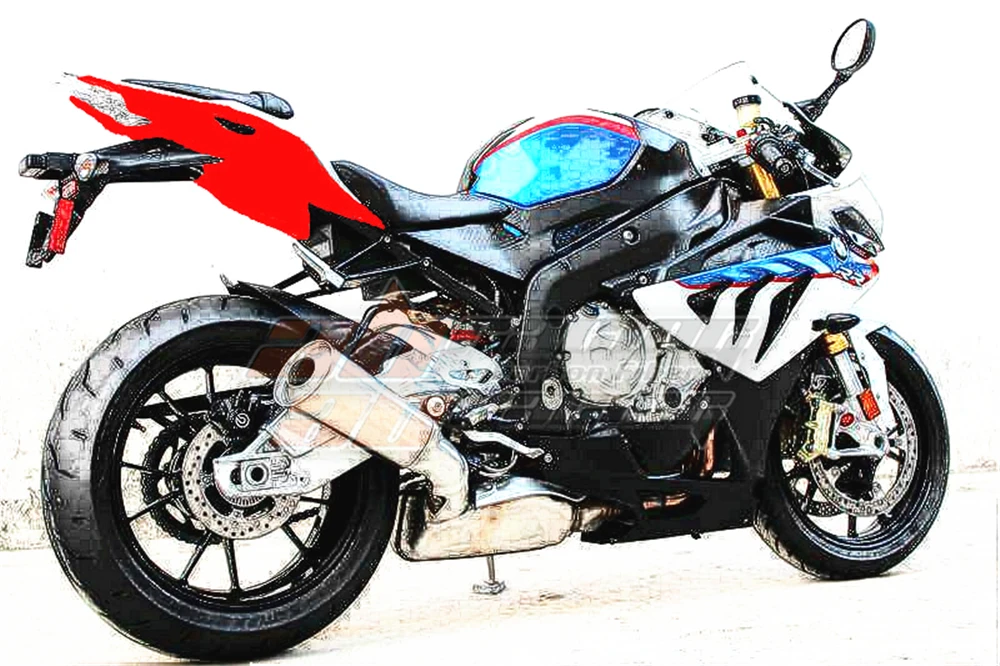 Заднее сиденье хомут для BMW S1000RR 2012- полностью из углеродного волокна,, твил