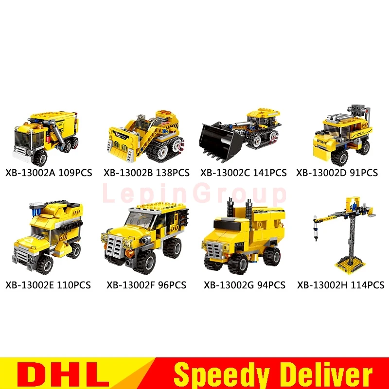 

XINGBAO 13002 New Building Blocks Bricks Toys The Giant Excavator Set 8 in 1 version Educational Funny Kids Toys Car Model Gifts