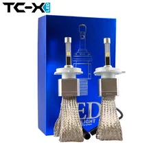 TC-X Car Styling LED Headlight H4 Hi/Lo Auto LED Headlight Bulb H4 4800LM White Color2 Pcs/Lot 6000K LED Headlight Lamp