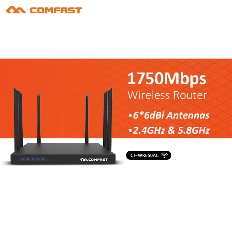 

1750Mbps Dual-band Gigabit 5G high-power Wireless router mobile game studio AP fiber high-speed WIFI commercial esports