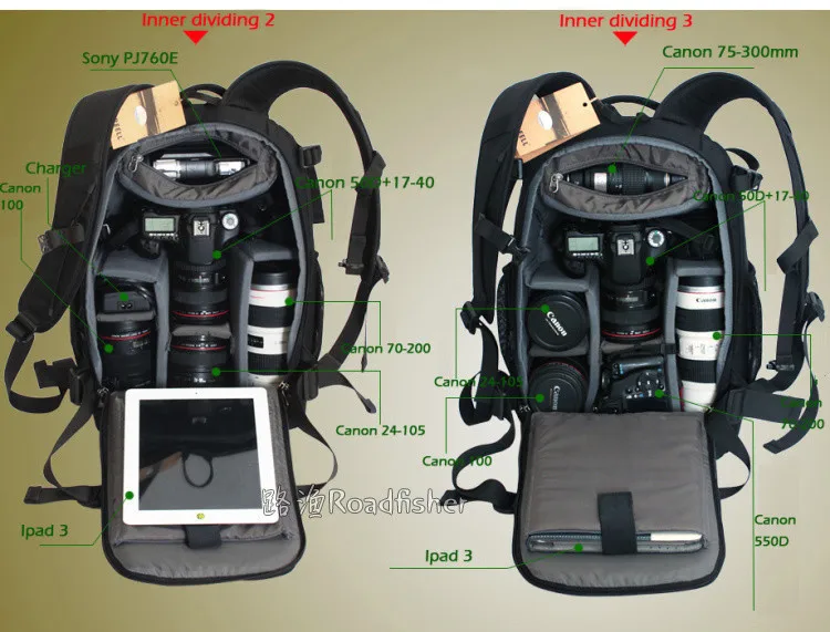 Camera backpack 1098-7