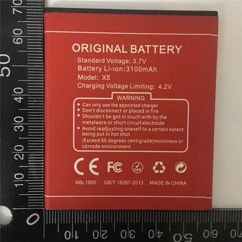Оригинальный аккумулятор 3100 мАч для аккумулятора Doogee X5 PRO X5S Batterie Bateria | Мобильные