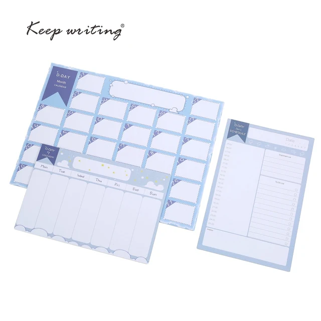 month calendar week plan daily schedule to do list memo stationery