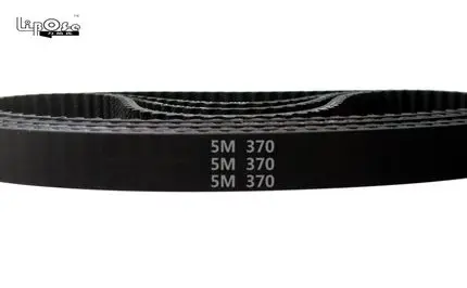 

2pcs/lot HTD5M belt 370-5M-18 Teeth 74 Length 370mm Width 18mm 5M timing belt rubber closed-loop belt 370 HTD 5M S5M Belt Pulley