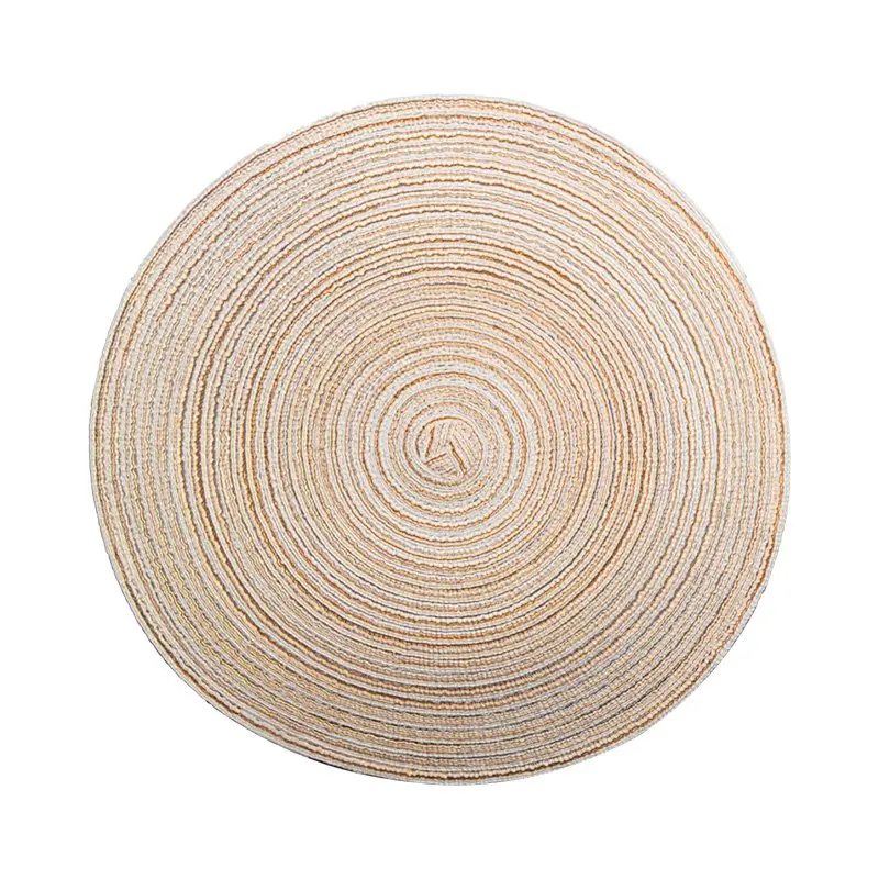 JueQi 1 шт. салфетки ПВХ коврик для тарелок Набор ковриков на стол кухонные Горячие коврики Квадратные Коврики - Цвет: Round big A