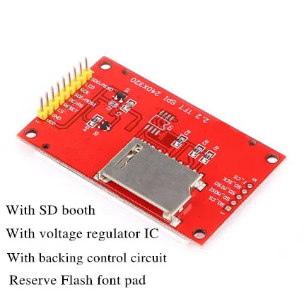 Умная электроника 2,2 дюймов 240*320 точек SPI TFT lcd последовательный порт Модуль дисплей ILI9341 5 V/3,3 V 2,2 ''240x320 для Arduino Diy