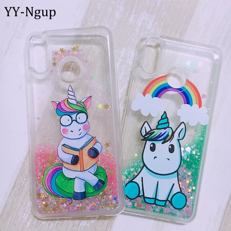 

Xiaomi Redmi Note 5 5a Case Cover Cartoon Unicorn Liquid Quicksand Phone Case on for Funda Xiaomi Redmi Note 5 Pro Xiomi 5a Case