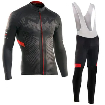 

NW Brand Anti-UV Cycling Jersey Set Breathable Long Sleeve Bike Cycling Clothing Mountain Bicycle Wear Cycling Clothes Set