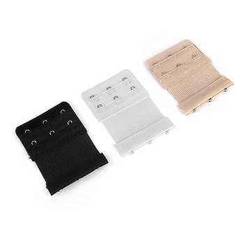 

3 pcs Elastic 3 Eyelet Bra Extension (Black, Nude, White)