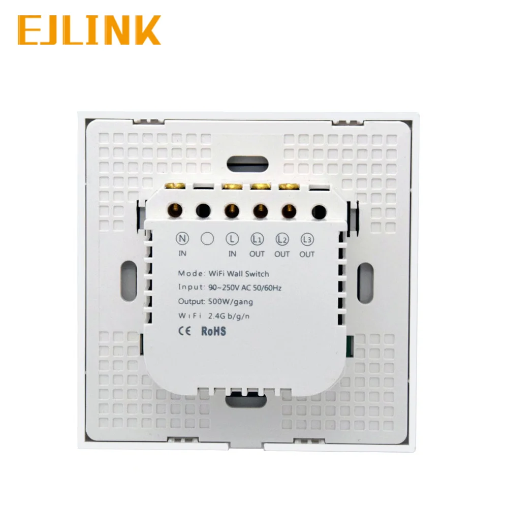 EJLINK Wifi Smart выключатель света Touch/WiFi/APP удаленного Управление стены сенсорный Умный