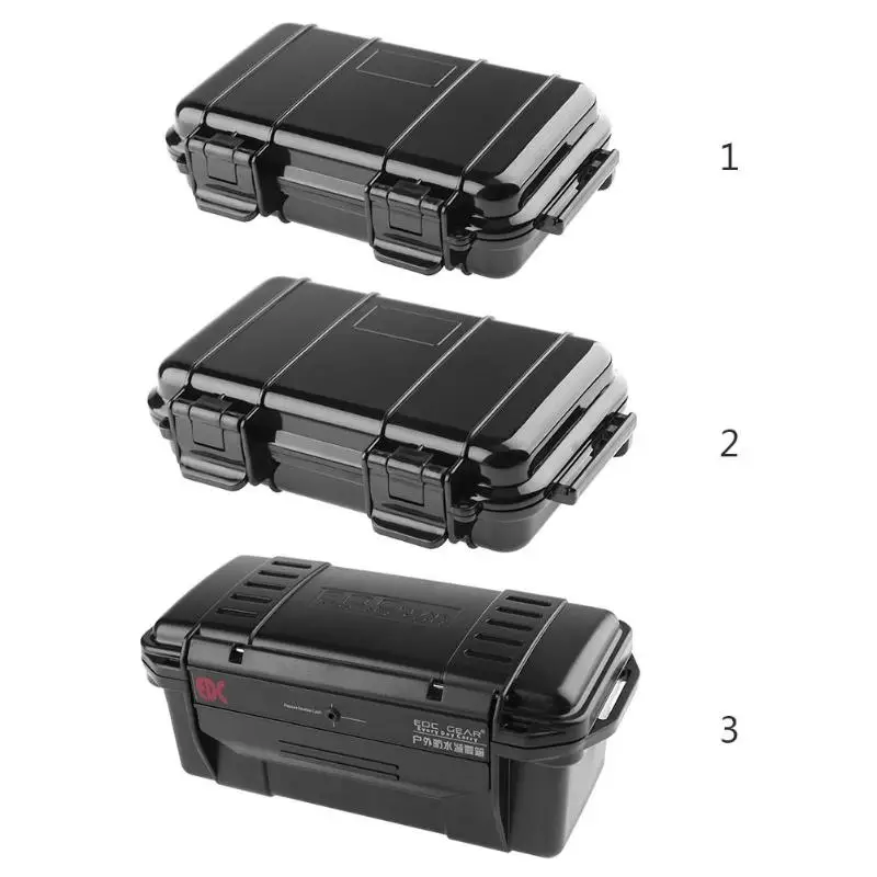 3 Sizes Tool Box Outdoor Shockproof Waterproof Safety Case ABS Plastic Tool Sealed Dry Box Caja De Herramienta