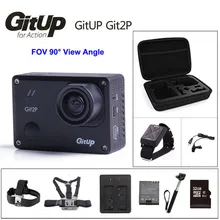 GitUp Git2P Action Camera WiFi 2K Sports DV 16MP 90 Degree Lens Novatek 96660 2160P Outdoor mini Camcorder Camera