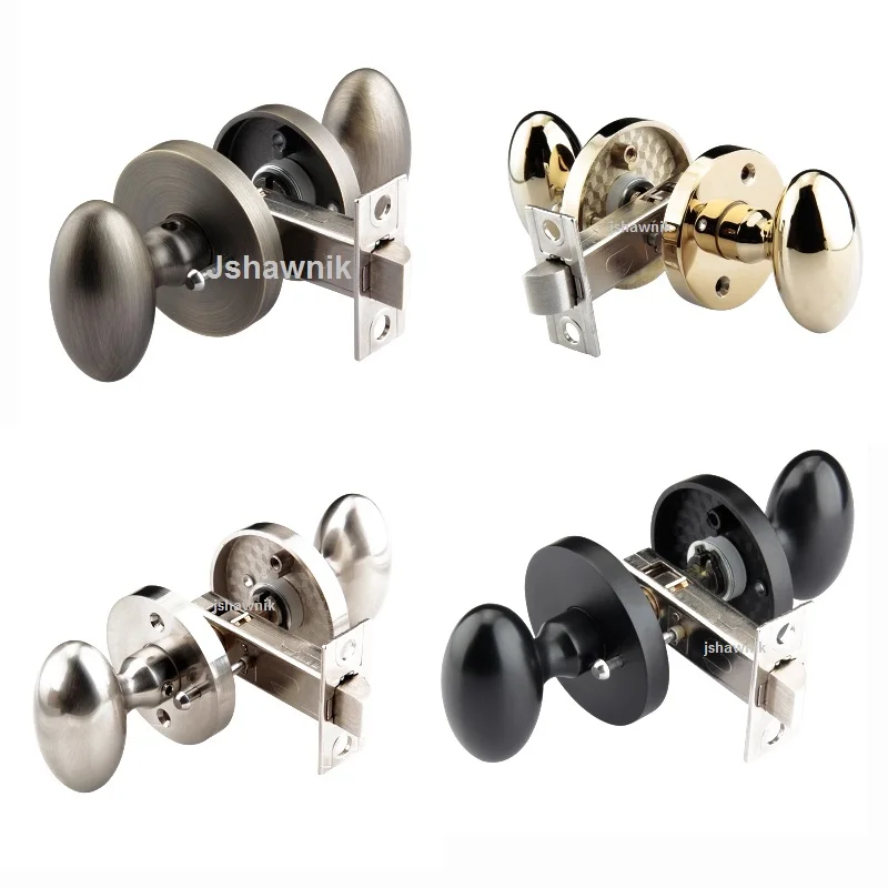 

European Interior Bedroom Invisible Hidden Door Knobs Lock Entry Keyless Handles