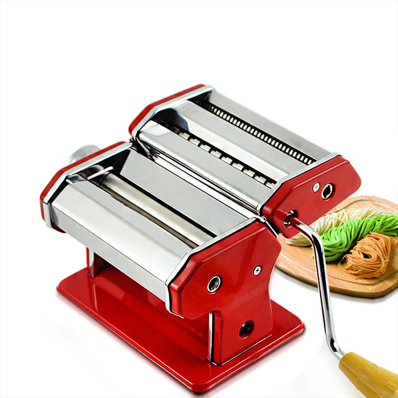 

2016 Hot High Quality 2 Knives DIY Handy Stainless Steel Pasta Noodle Maker Noodle Press Machine Lasagna and Spaghetti
