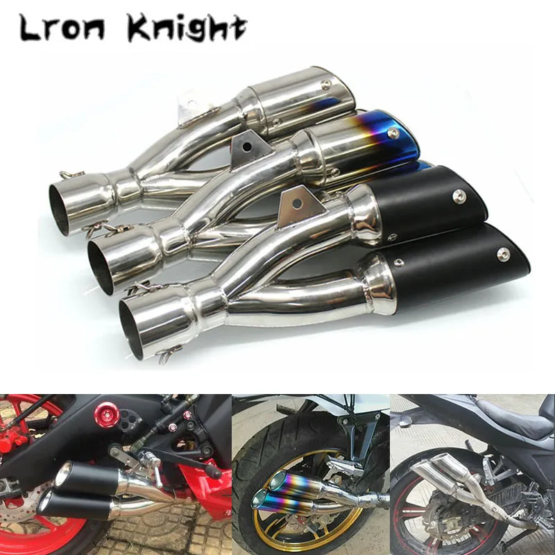 

For Kawasaki Honda Yamaha Ducati BMW Motorcycle Accessories Exhaust Pipe Muffler GP Escapes db killer Two Brother Strong Sound