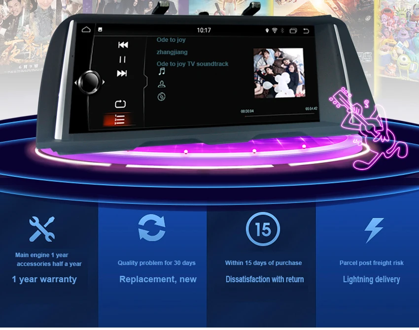 17 Koason Android8.1 2+32G Car Stereo touchscreen Multimedia Player Audio GPS Navigation system for BMW 5 Series F10 F11 NBT