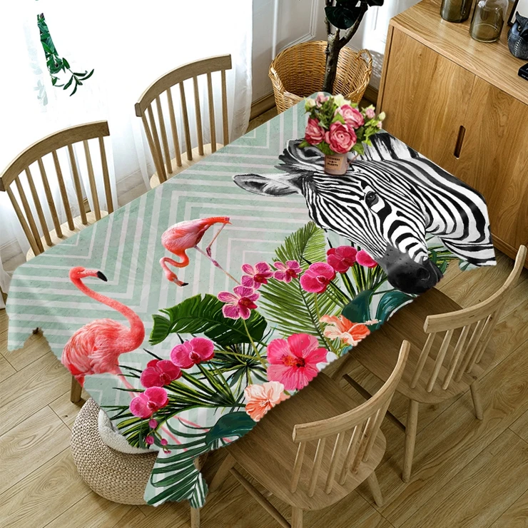 

personalized tea cloth Nordic wind cloth 3d Digital printing Firebird tablecloth