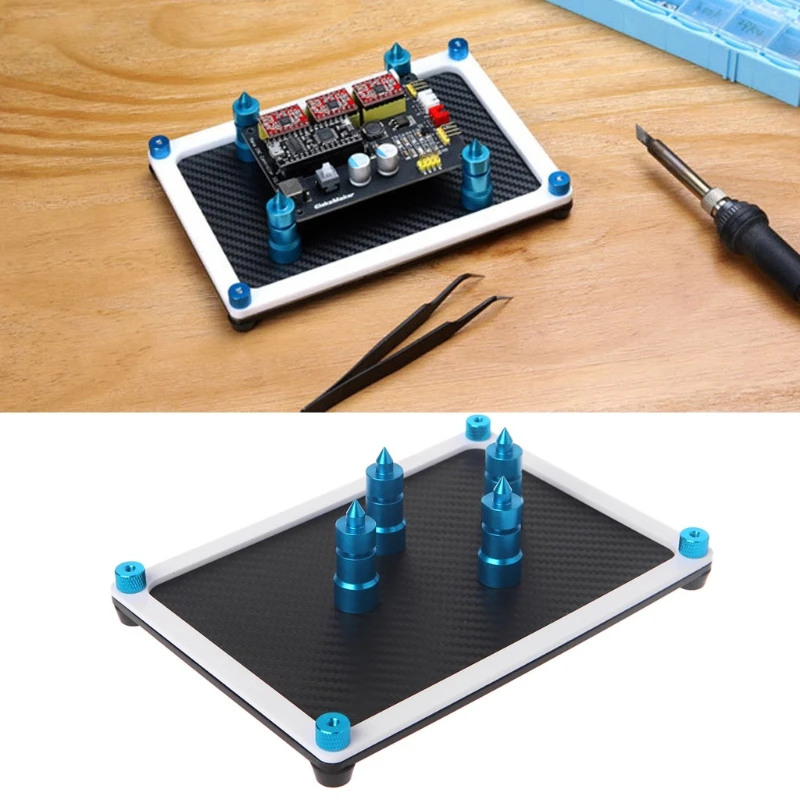 

Magnetic PCB Board Fix Holder Support Frame For EleksMaker EleksFix + 4 Pillars