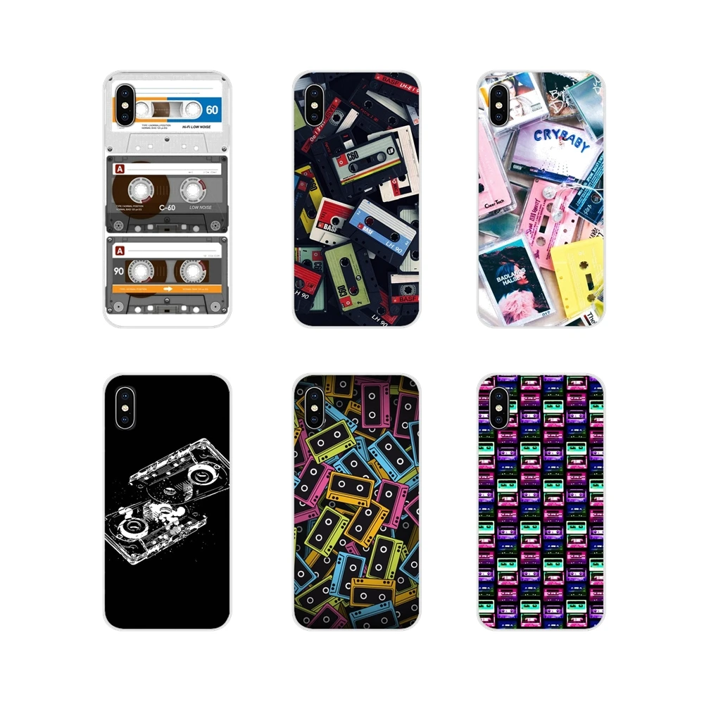 Vintage Magnetic Tape Cassette Audio Silicone Cases Cover For Huawei P Smart Mate Honor 7A 7C 8C 8X 9 P10 P20 Lite Pro Plus | Мобильные