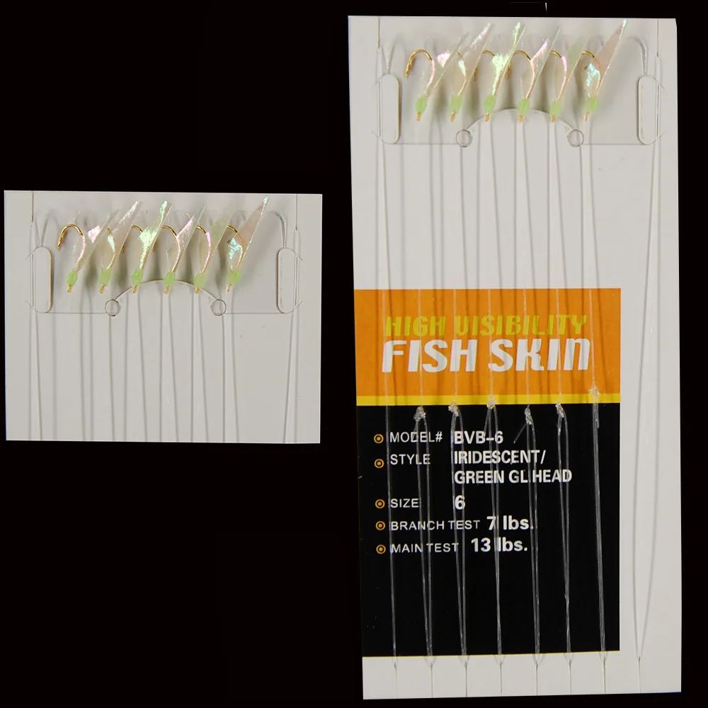 Mackerel Rigs Saltwater 2 Pack Fishing Bait Rigs - Glow Flasher Lures With High Carbon Hooks For Saltwater/Freshwater Fishing Flasher Lures
