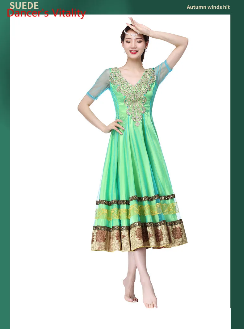 Новинка, Одежда для танцев, одежда для танца живота, платье, эластичный наряд, платья, костюм для танца живота, индийское платье в национальном стиле
