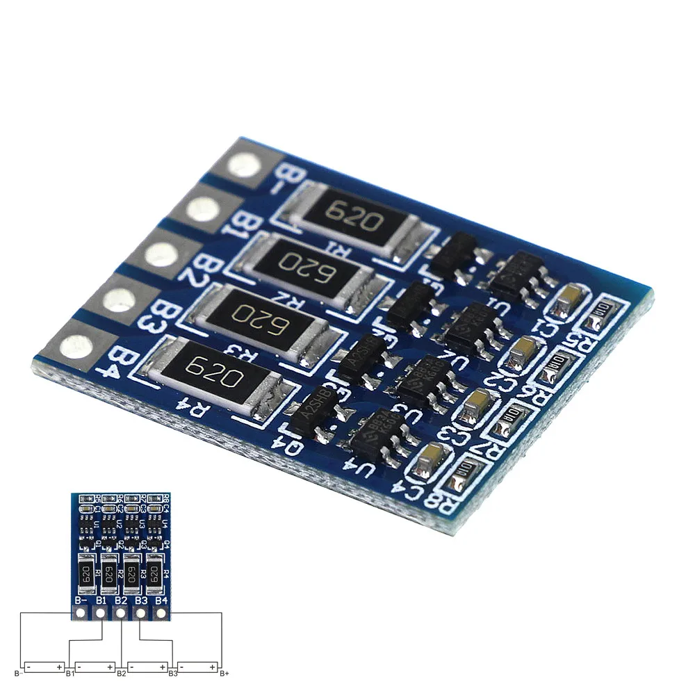 

Hot Selling 4S 4.2V Li-ion Balancer Board Li-ion Balncing Full Charge Battery Balance Board