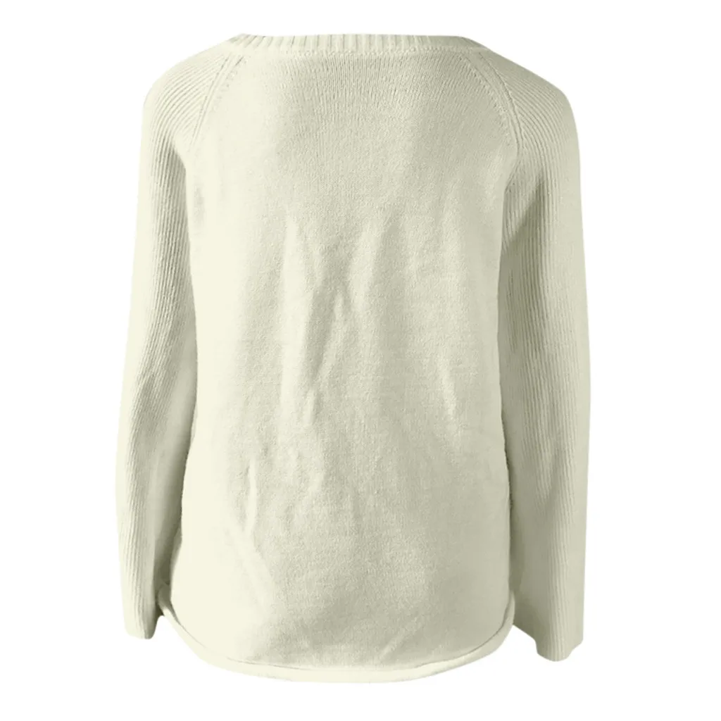SAGACE, однотонный вязаный свитер с расклешенным рукавом и v-образным вырезом, Женский пуловер, топы, высокое качество, Женский пуловер, свитер в Корейском стиле