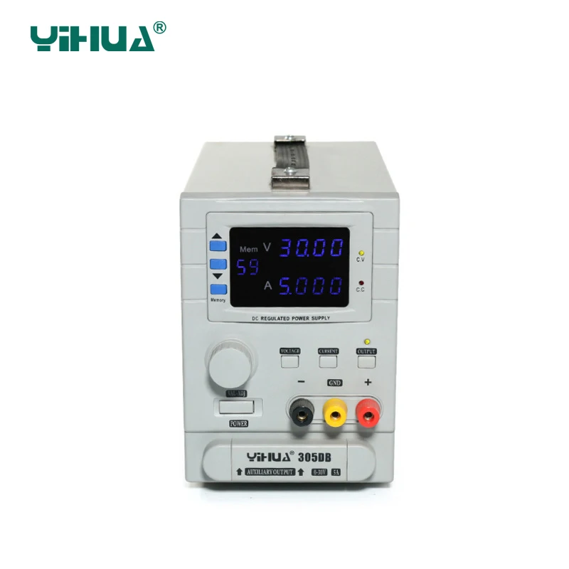 YIHUA 305DB лабораторный блок питания регулируемый цифровой светодиодный импульсный источник питания 0,01 V 0.001A регулятор напряжения питания постоянного тока