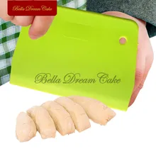 Пластиковый тесто для пиццы резак для крема скребок для мастики Торт Кондитерские инструменты для украшения выпечки простые гладкие лопатки