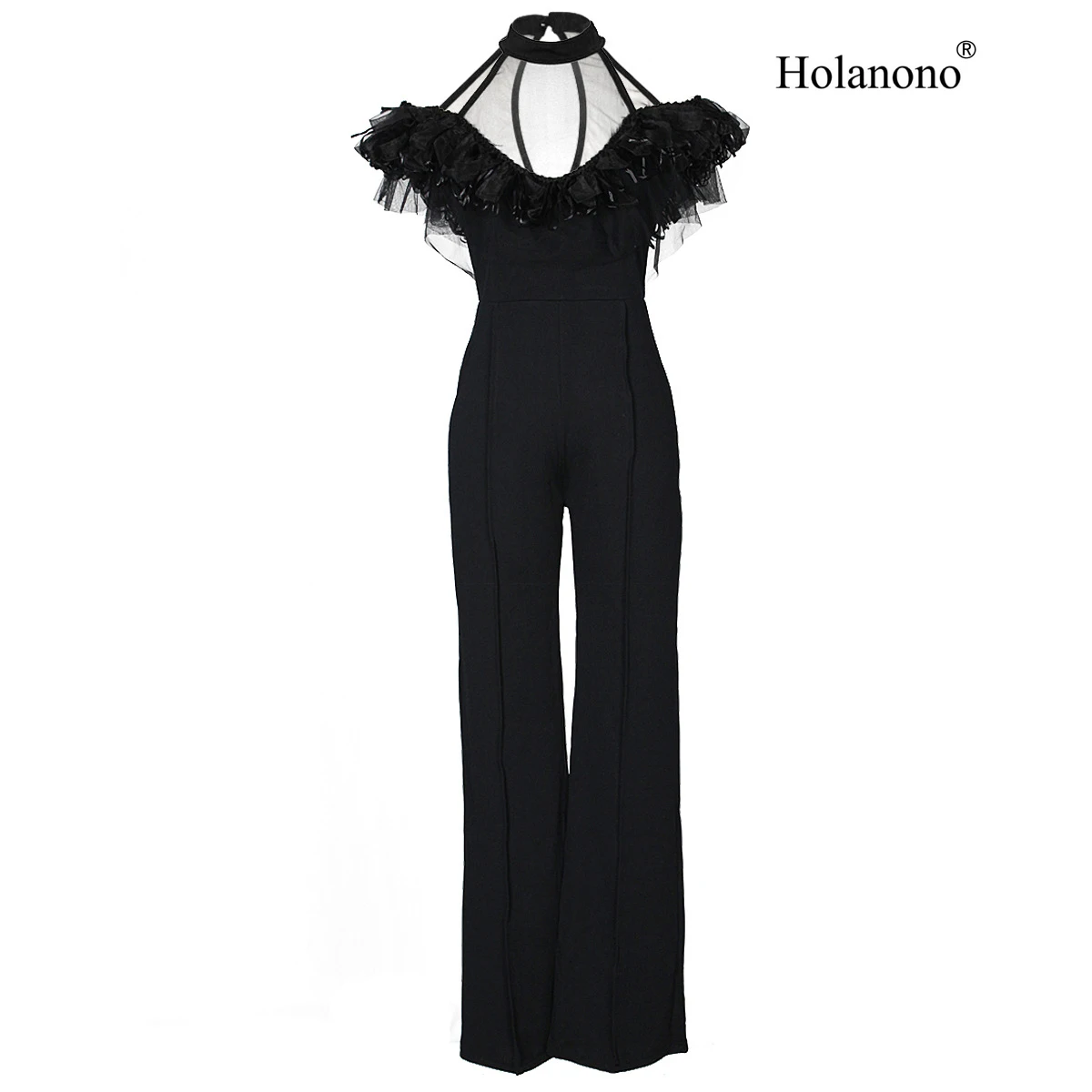 black dressy jumpsuit