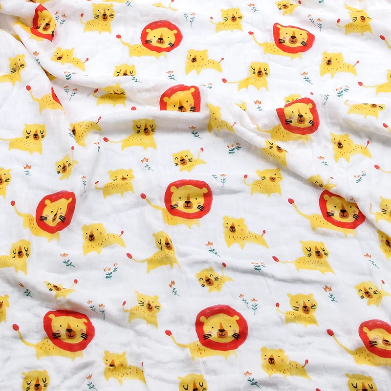 Baby Blanket 2 Layer Bamboo Cotton Newborn Swaddle Soft Bedding Baby Swaddling Bedding