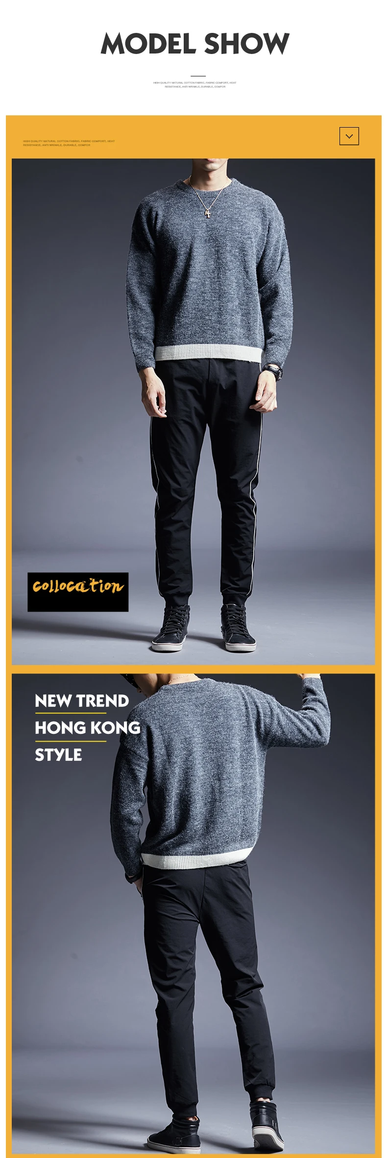 2019 новый модный брендовый свитер для мужчин s пуловер сплошной цвет Slim Fit Джемперы вязаный теплый зимний Корейский стиль повседневная