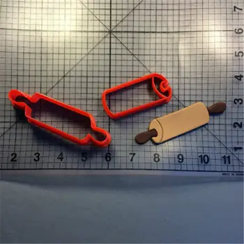 

Rolling Pin Cookie Cutter Set Custom Made 3D Printed Fondant Cupcake Top Mould Kitchen Accessories Cake Decoration Tools