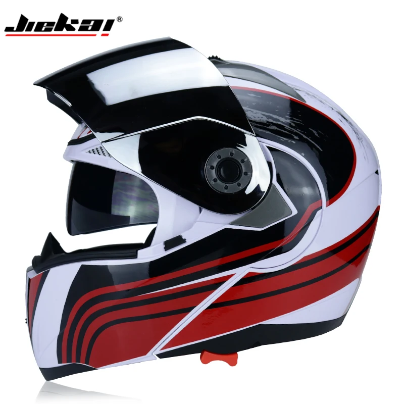 JIEKAI, Новое поступление, защитный флип, полный, для лица, мотоциклетный шлем с внутренним солнцезащитным козырьком, для всех, доступный, двойной объектив, мотоциклетный шлем - Color: b32