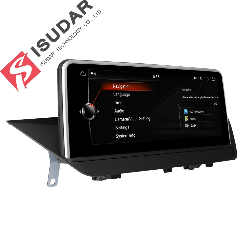 Isudar Автомагнитола на Android 7.1.1 10.25 дюймов для автомобилей BMW/X1/E84/F48 CIC NBT 32GB 4 Ядра GPS