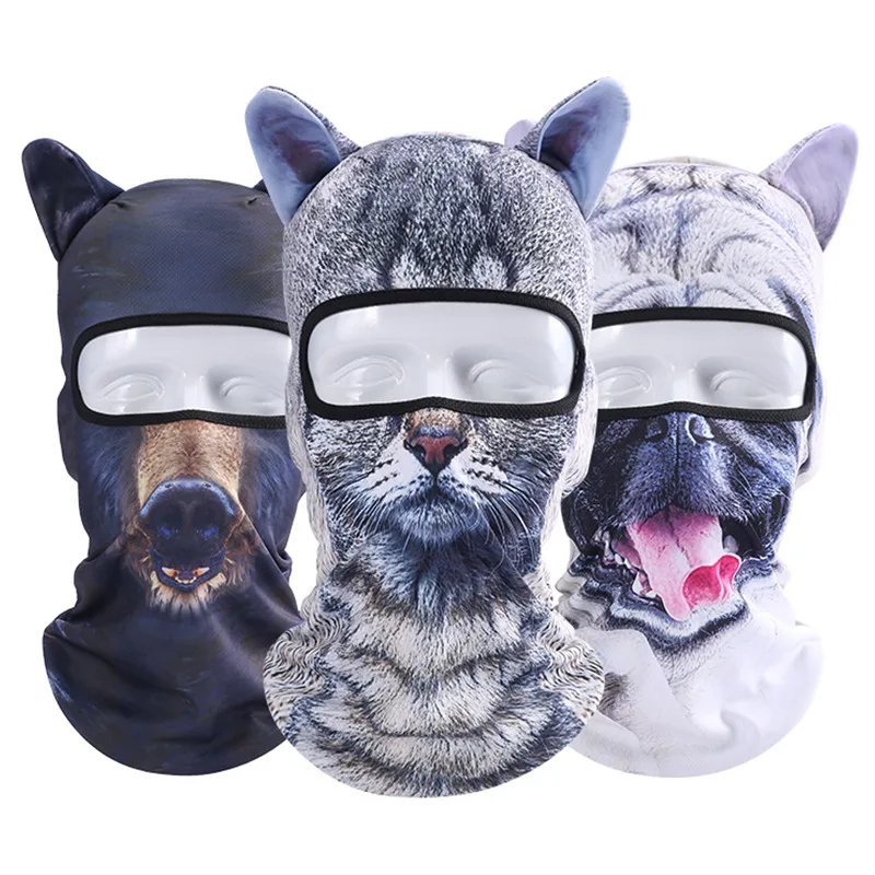 3D Animal Balaclava Full Face Cover Outdoor Cycling Ski Motorcycle Halloween Hat