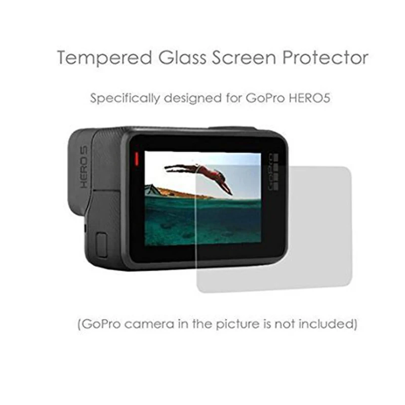 1 комплект Gopro Hero 5 камера ЖК объектив протектор экрана для Gopro5 закаленное стекло для Gopro Hero 5 черная ультра защитная пленка защитная