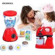 Набор игрушечной посуды для детей, еда, микроволновая печь, машина для хлеба, имитация посуды, ролевые игры для детей, Набор для творчества, подарок
